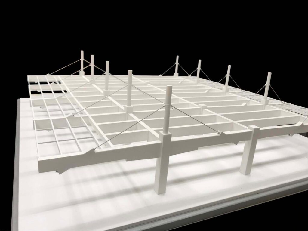 魚市場構造模型 研究模型
検討用模型 外観模型