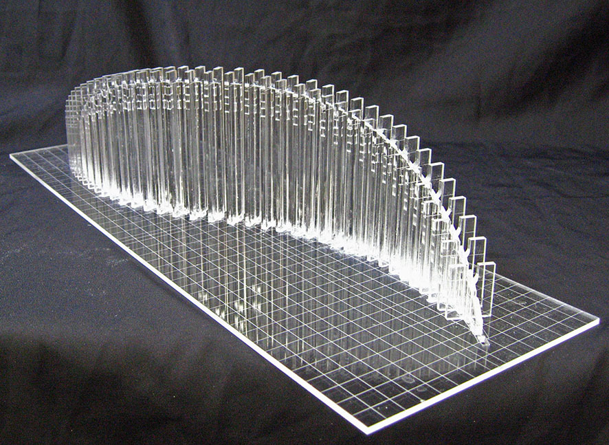 人道橋　検討用模型　製作治具
