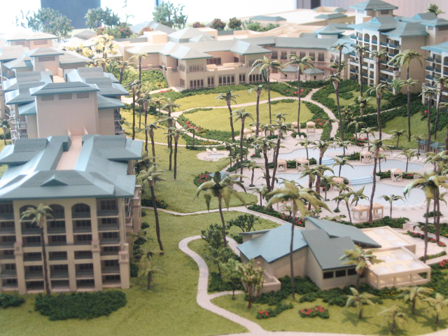 ハワイリゾート　販売促進用全景模型