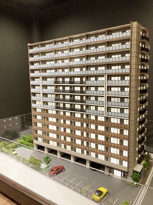 蘇我駅近くの分譲マンション模型