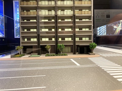 浅草エリアの分譲マンション模型
