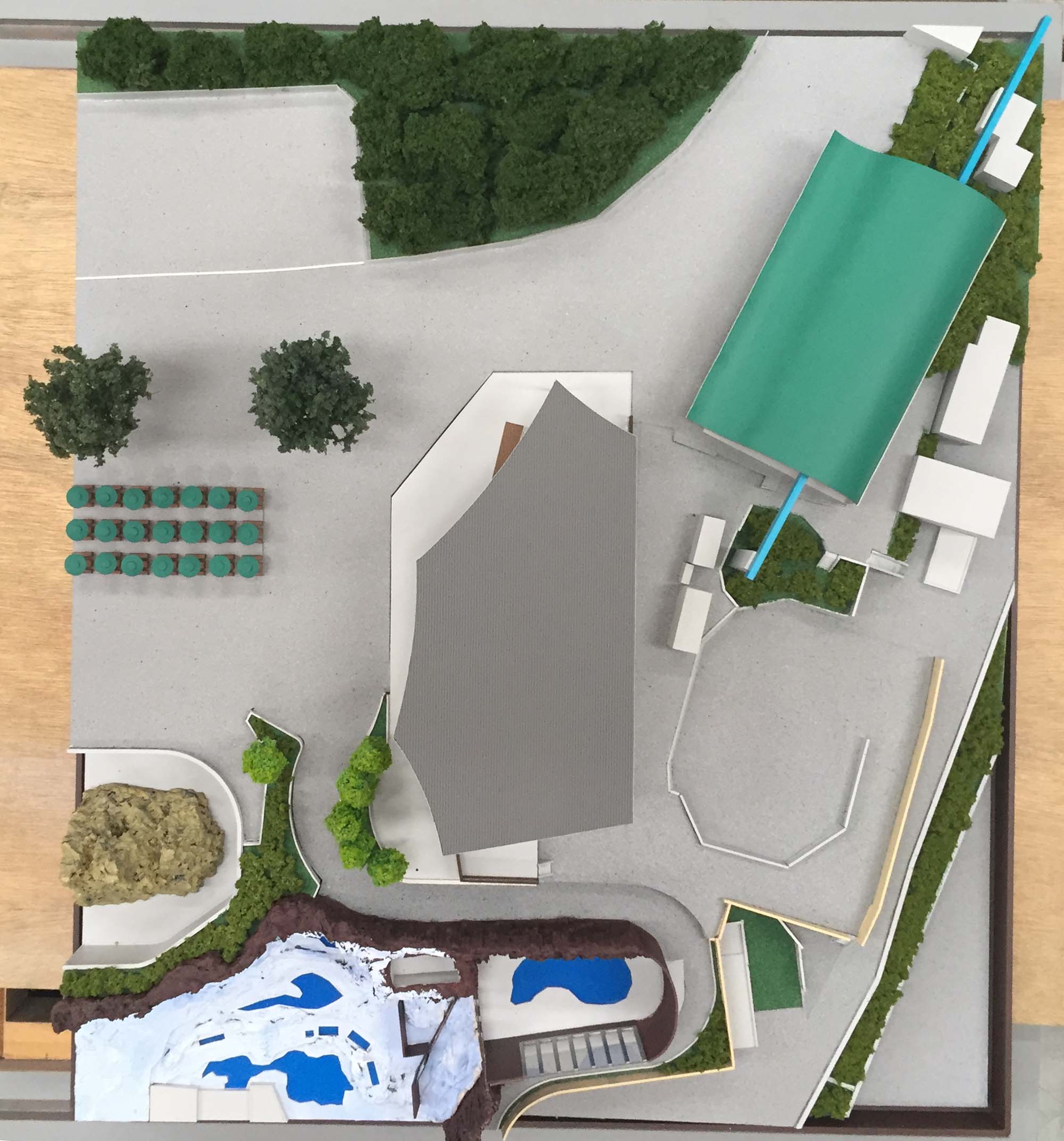 上野動物園改修案　検討模型