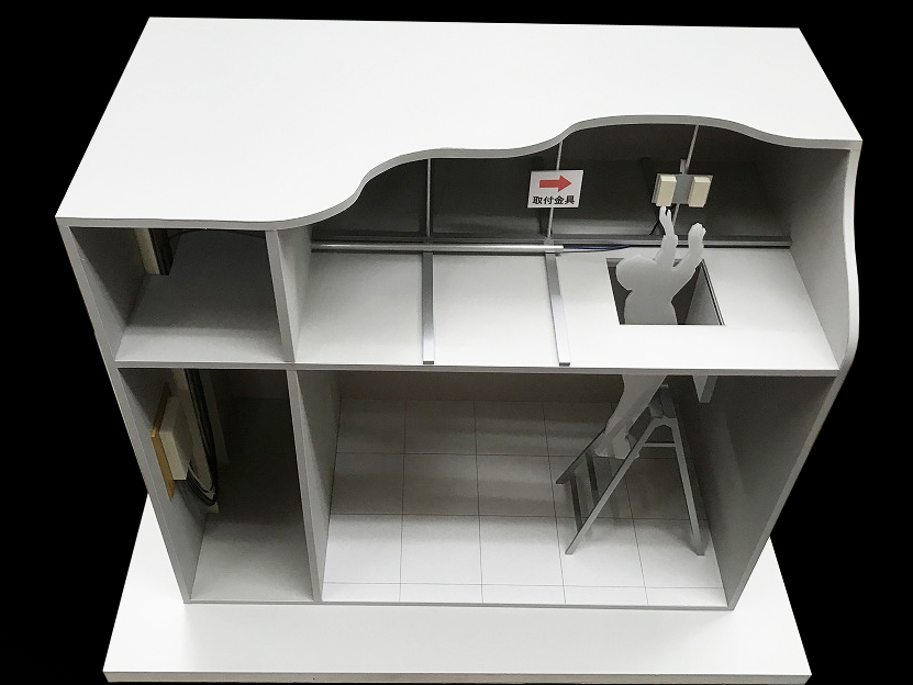 新型配線工法　PR模型