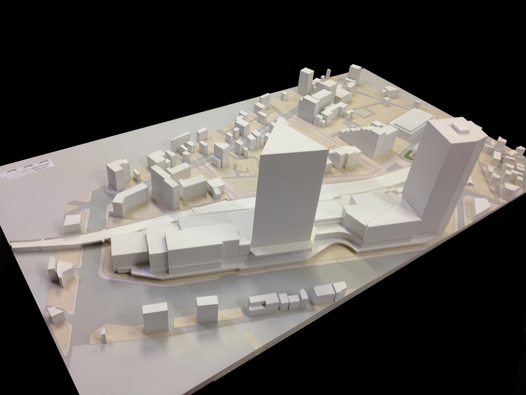 押上地区再開発　検討用模型