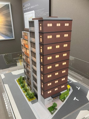西日暮里エリアの分譲マンション模型