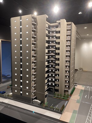 小作エリアの分譲マンション模型