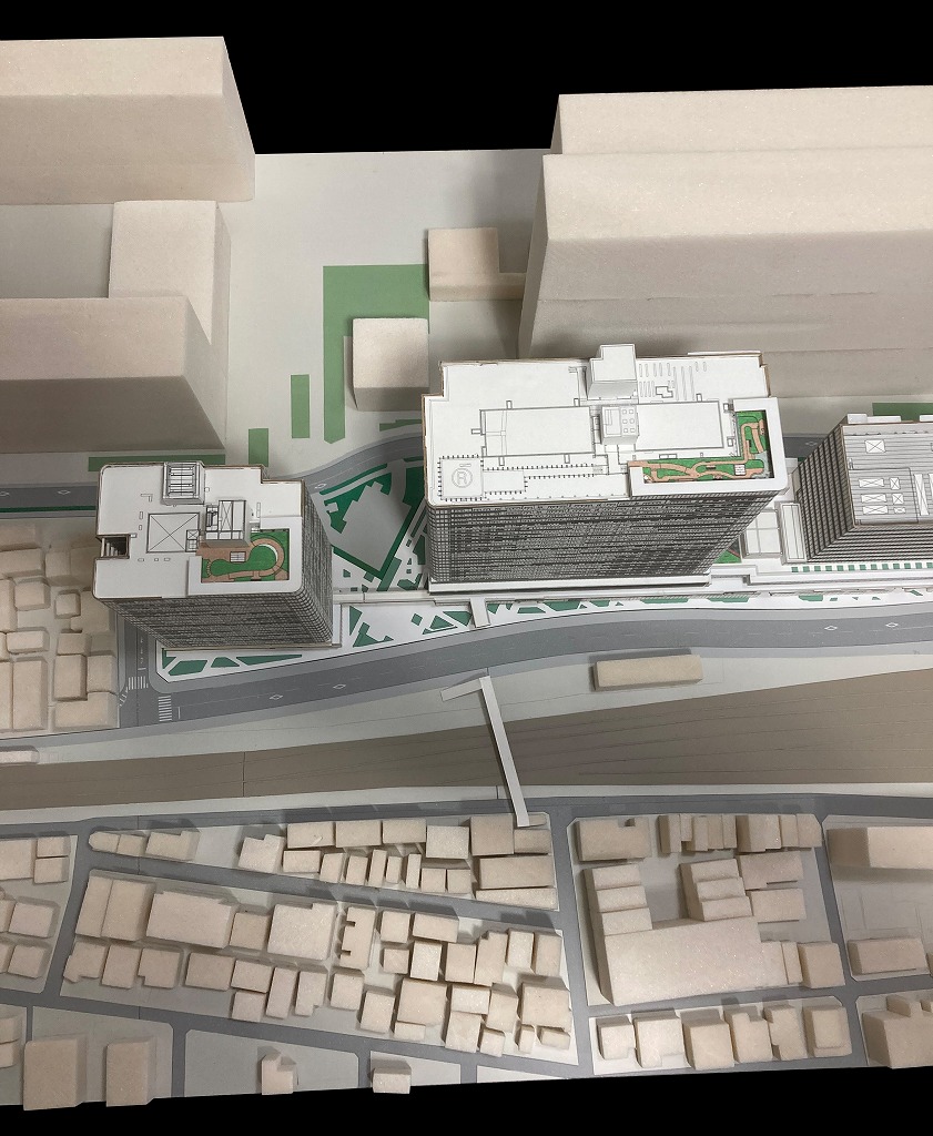 中野地区再開発検討用兼PR模型