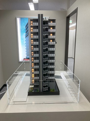 西日暮里エリアの分譲マンション模型