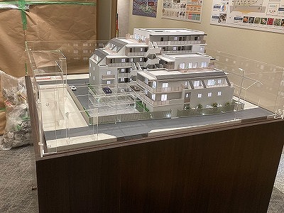 幕張本郷エリアの分譲マンション模型