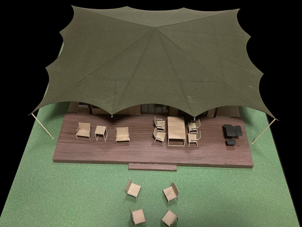 リゾート施設模型
コテージタイプ