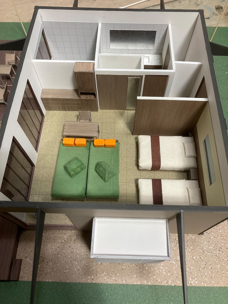 リゾート施設模型
コテージタイプ